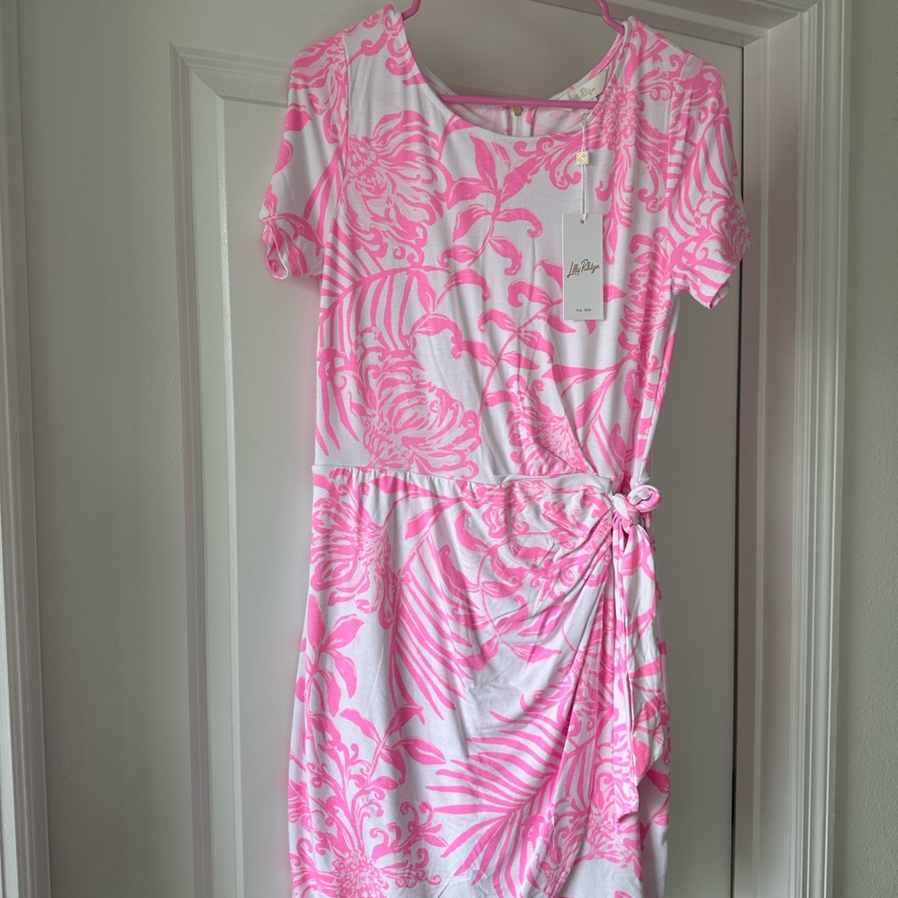 Lilly Pulitzer Pink and White Floral Romper **NEW with tags**
